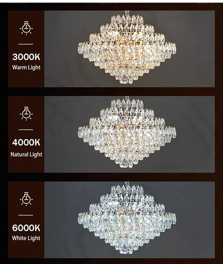 Chandelier - Luxury Crystal Big Chandeliers for Living Room Decor Modern Art Designer Luminaire Hight Ceiling Pendant Home Lamps Hall SW-36210927 - SWEET-LIGHTS