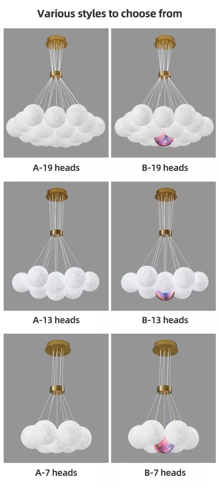 Children Lighting - Creative Moon Ceiling Chandelier Indoor Lamp SW-36210345 - SWEET-LIGHTS