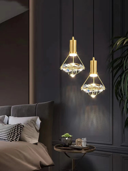 Wall Light - Modern LED Creative Diamond Crystal Wall Lamp Bedroom Bedside Living Room Sconce Indoor Lighting SW-36210123 - SWEET-LIGHTS