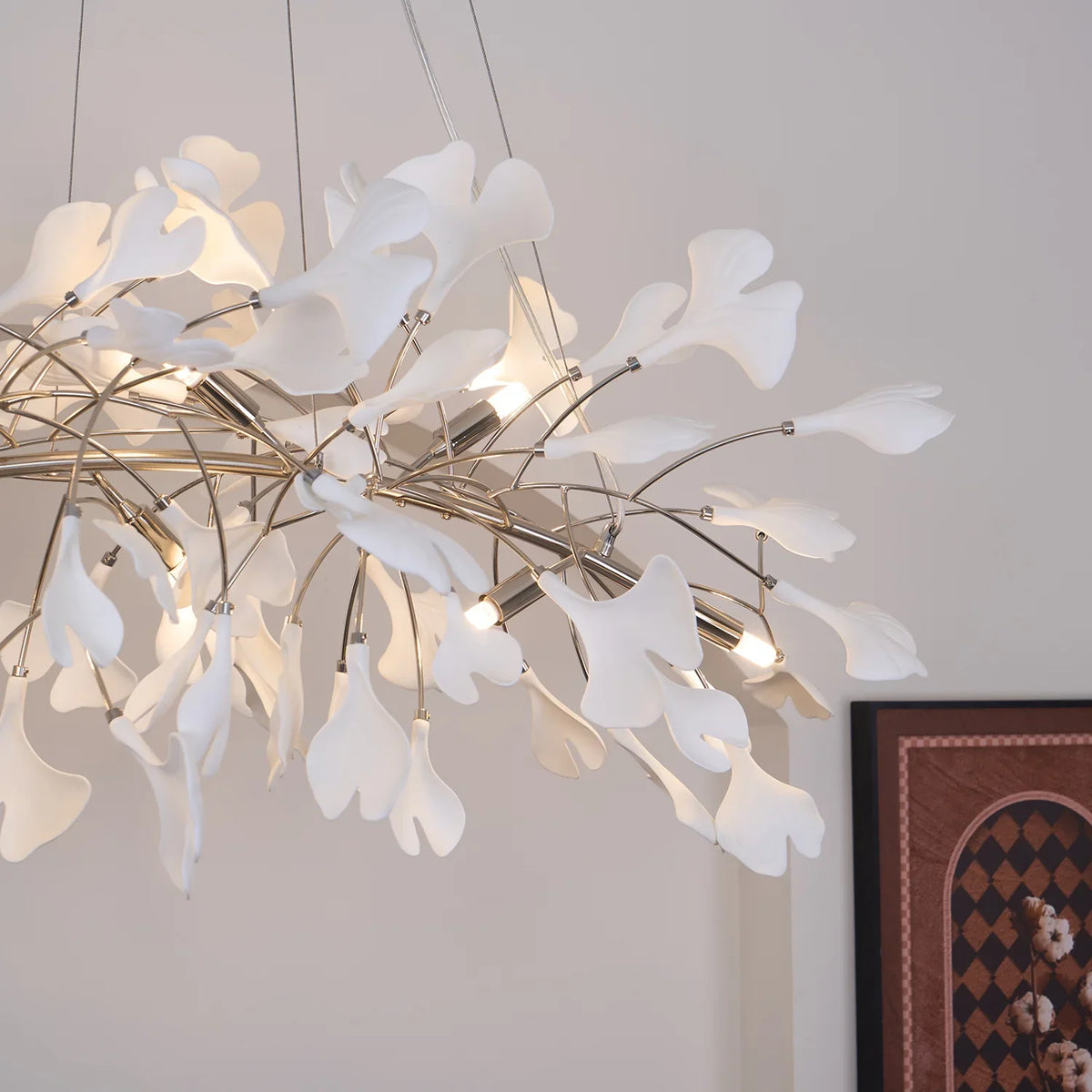 Chandelier - Nordic Modern Long Ginko Leaf Pendant Light for Living Room Dining Room Bedroom Kitchen SW-36210478 - SWEET-LIGHTS