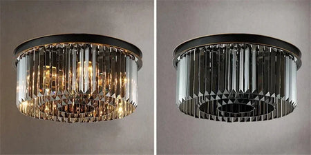 Ceiling Light - Luxury Round Modern Crystal Black E14 Lamp SW-36210478 - SWEET-LIGHTS