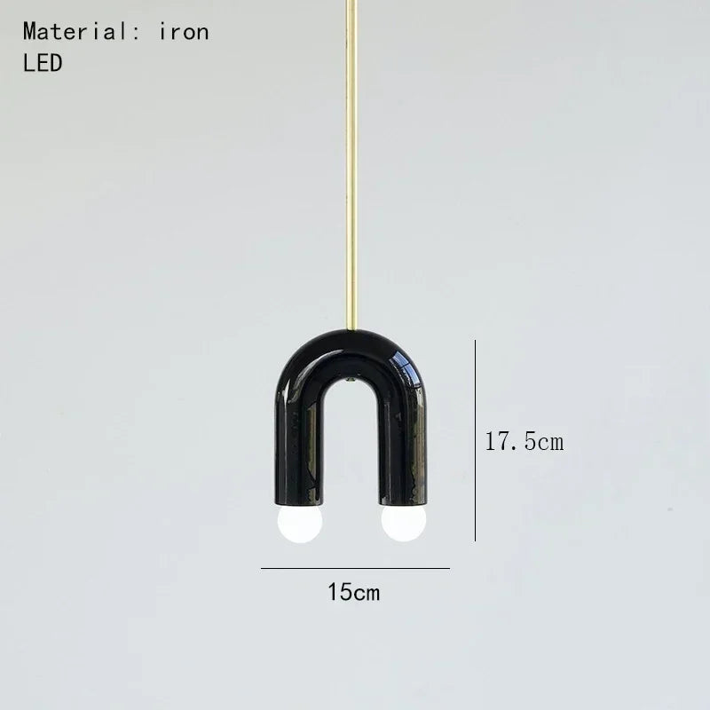 Pendant Light - Long Arch Chandelier LED Multi-color Macaron Lamp SW-36210346 - SWEET-LIGHTS