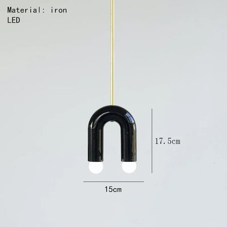 Pendant Light - Long Arch Chandelier LED Multi-color Macaron Lamp SW-36210346 - SWEET-LIGHTS