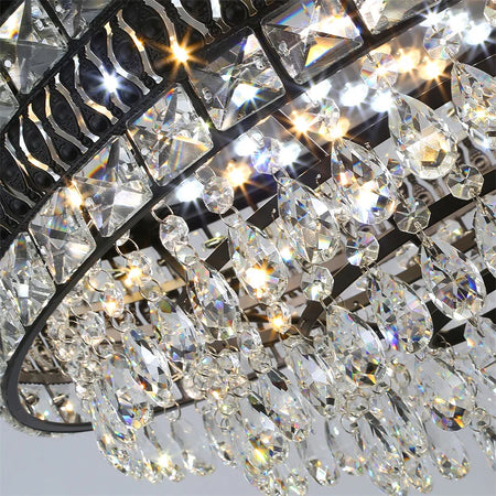 Fans - Crystal Fan Light 42 Inches With Remote Control 6 Level Luminaire SW-36210456 - SWEET-LIGHTS