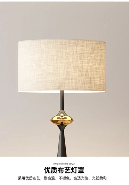 Floor Lamp - Japanese Designer Wabi-sabi Minimalist Cloth Cover Art Stand Lights Living Room Bedroom SW-36210789 - SWEET-LIGHTS