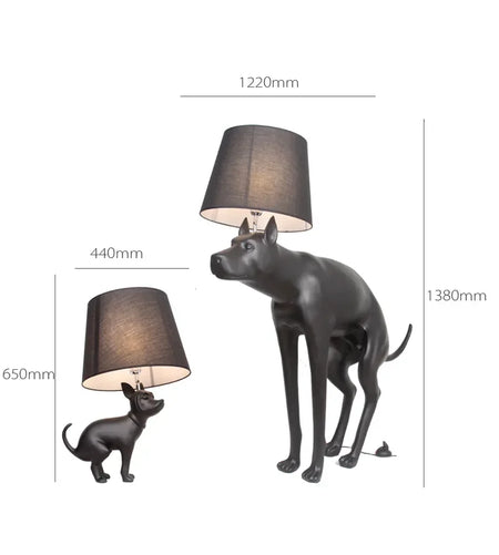 Floor Lamp - Resin Big Dog Cloth Cover Nordic Design SW-36210567 - SWEET-LIGHTS