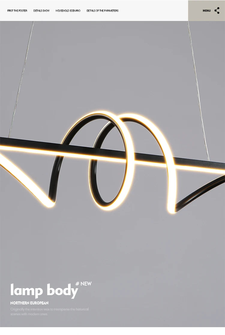 Pendant Light - Modern LED Living Room Hanging Lamp for Dining Table Kitchen Office Home Decor Minimalist SW-36210347 - SWEET-LIGHTS