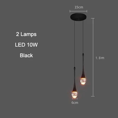 Pendant Light - Modern Bubble Crystal Indoor Hanging Lamp For Dining Room Bedroom Cafe SW-36210003 - SWEET-LIGHTS