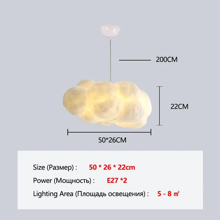 Pendant Light - Modern White Floating Cloud Pendant Light SW-36210324 - SWEET-LIGHTS