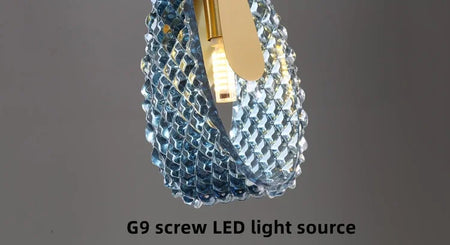 Chandelier - Hot Sales Blue Glass LED Lamp for Home Decor SW-36210457 - SWEET-LIGHTS