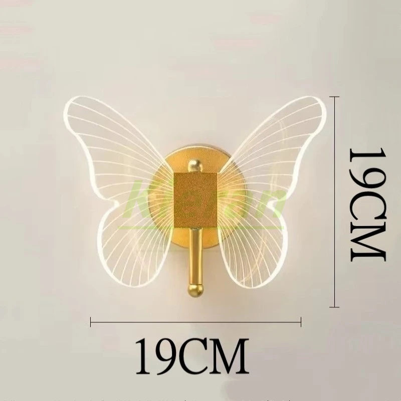 Wall Light - Nordic Modern Simple Butterfly LED Wall Lamps Living Room Study Decoration Square Circle SW-36210578 - SWEET-LIGHTS