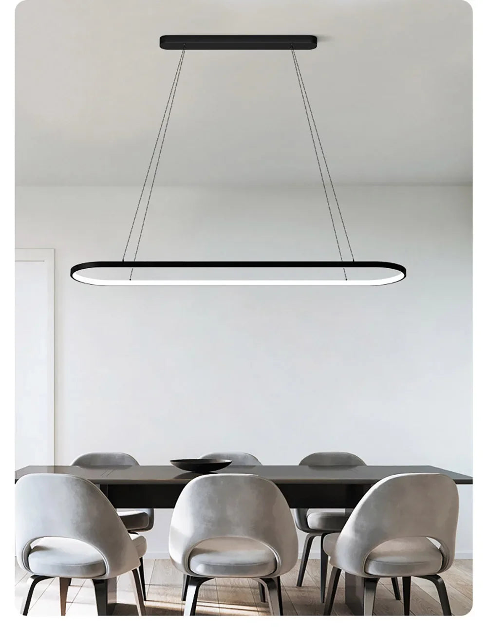 Pendant Light - Modern LED 70/90cm Elliptical Lamp SW-36210789 - SWEET-LIGHTS