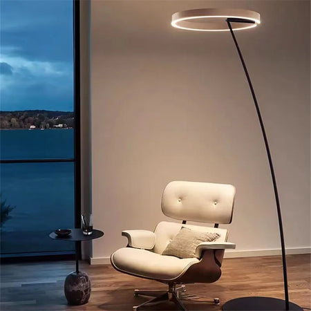 Floor Lamp - Italian Arc Gold Black LED Fishing Ring Light SW-36210829 - SWEET-LIGHTS