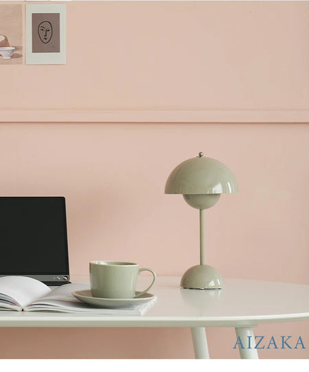 Table Lamp - Touch Control Infinitely Dimmable Mushroom Desk Lamp for Bedroom Living Room Study Cafe Restaurant SW-36210438 - SWEET-LIGHTS