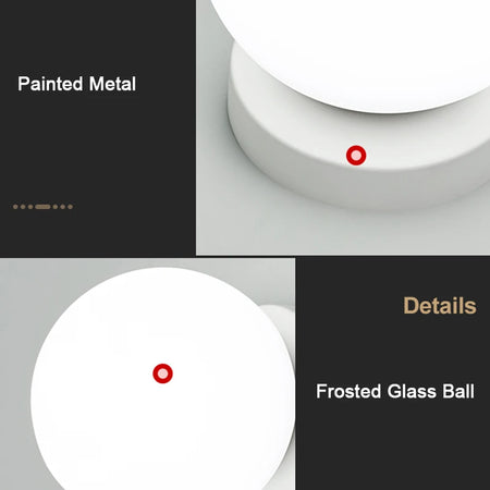 Wall Light - Interior LED Wall Lamps Wall Lighting Fixtures for Bedroom Living Room Indoor Frosted Glass Ball Sconce SW-36210458 - SWEET-LIGHTS