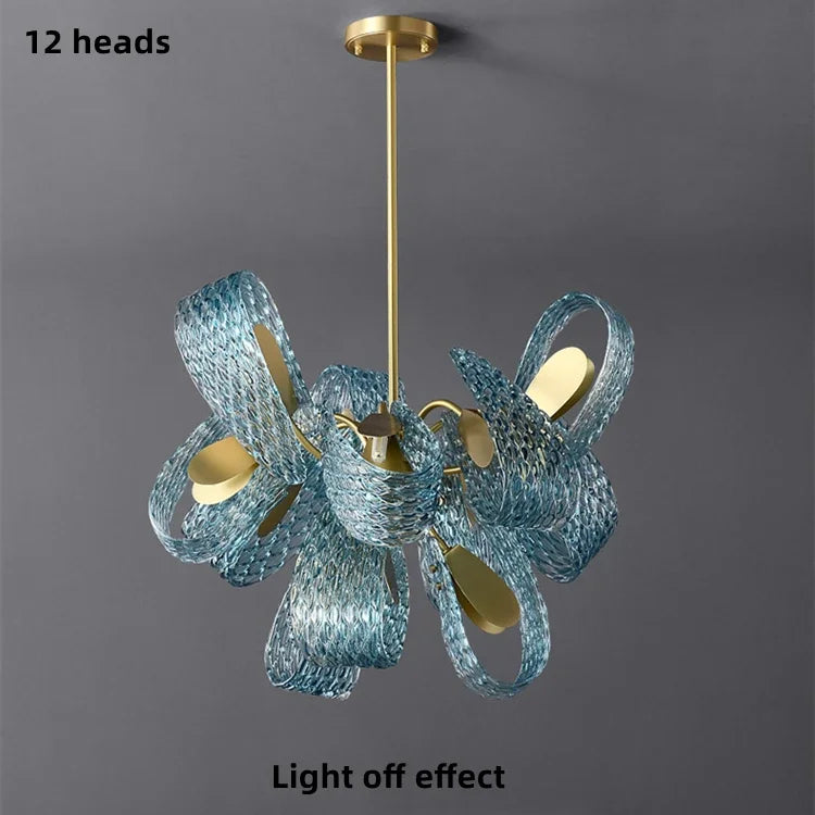Chandelier - Hot Sales Blue Glass LED Lamp for Home Decor SW-36210457 - SWEET-LIGHTS