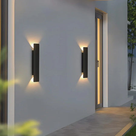 Outdoor Light - Waterproof Aluminum Wall Lamp 18W LED Black SW-36210578 - SWEET-LIGHTS