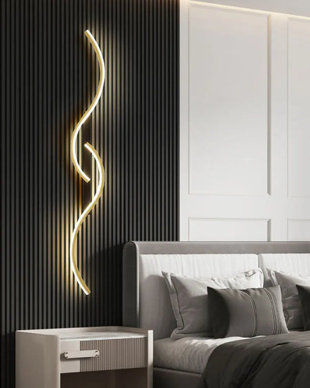 Wall Light - Indoor LED Wall Lamps for Bedroom Black Gold SW-36210458 - SWEET-LIGHTS