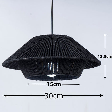 Lampshade - 30cm Paper Rope Hand Knit Vintage Light Cover SW-36210457 - SWEET-LIGHTS