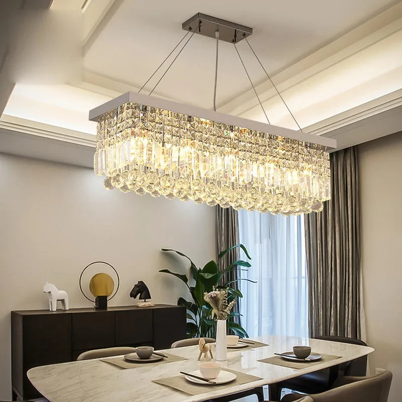 Pendant Light - LED Crystal Chandelier Modern Dining Lamp SW-36210923 - SWEET-LIGHTS