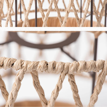 Lampshade - Retro Pendant Lamp Hand Woven Paper Rope SW-36210467 - SWEET-LIGHTS