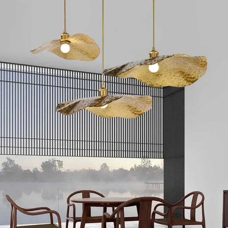 Pendant Light - New Chinese Lotus Leaf Chandelier for Kitchen Bar SW-36210458 - SWEET-LIGHTS