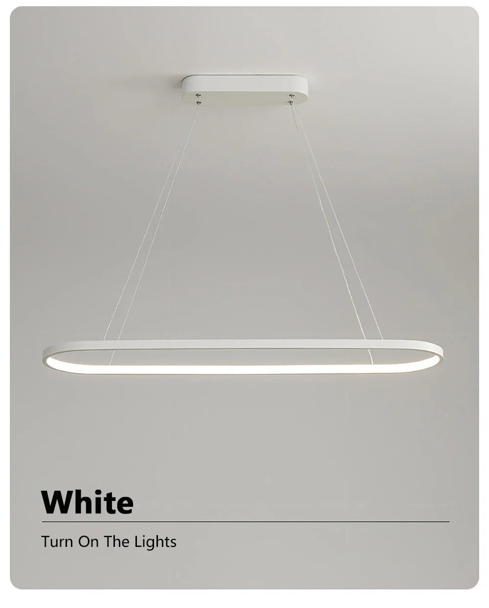 Pendant Light - Modern LED 70/90cm Elliptical Lamp SW-36210789 - SWEET-LIGHTS