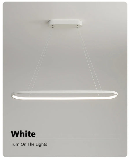 Pendant Light - Modern LED 70/90cm Elliptical Lamp SW-36210789 - SWEET-LIGHTS
