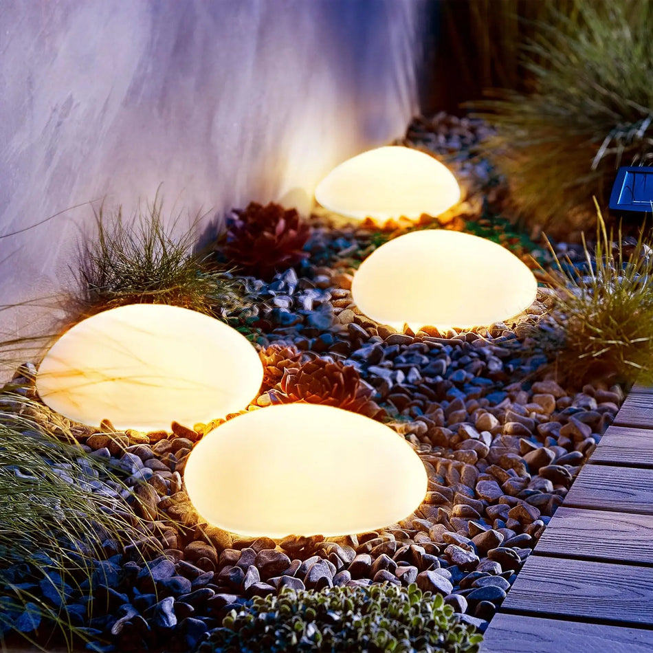 Outdoor Light - Solar Powered Pebble Stone Lamp for Garden SW-36210345 - SWEET-LIGHTS