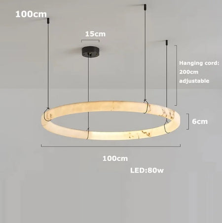 Pendant Light - LED Dimmable Natural Marble Chandelier SW-36210497 - SWEET-LIGHTS