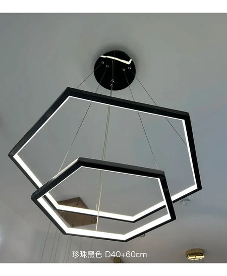 Pendant Light - Modern Luxury Gold Hexagon LED Chandelier SW-36210578 - SWEET-LIGHTS