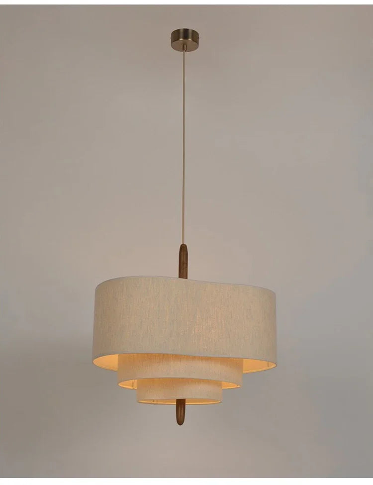 Pendant Light - Japanese Wabi Sabi Cloth Ceiling Chandelier LED Fixture SW-36210458 - SWEET-LIGHTS