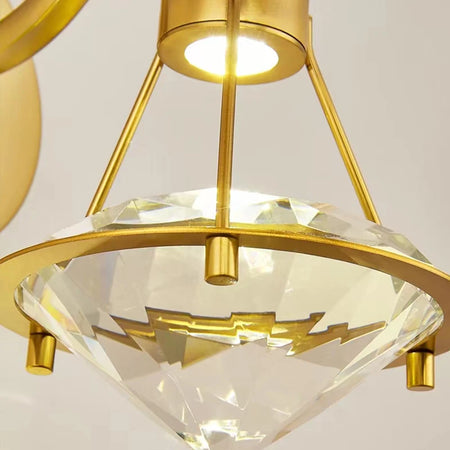 Wall Light - Modern LED Creative Diamond Crystal Wall Lamp Bedroom Bedside Living Room Sconce Indoor Lighting SW-36210123 - SWEET-LIGHTS