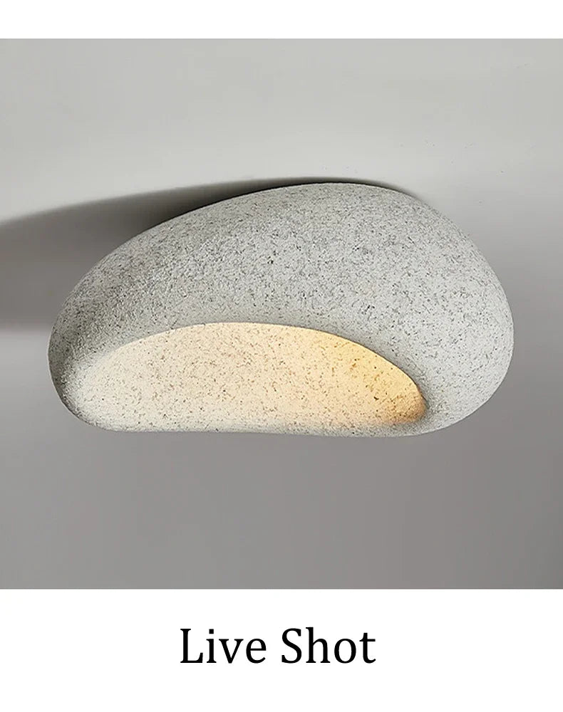 Ceiling Light - Modern Japanese Wabi Sabi Grey 45cm Lamp Coral Red SW-36210123 - SWEET-LIGHTS