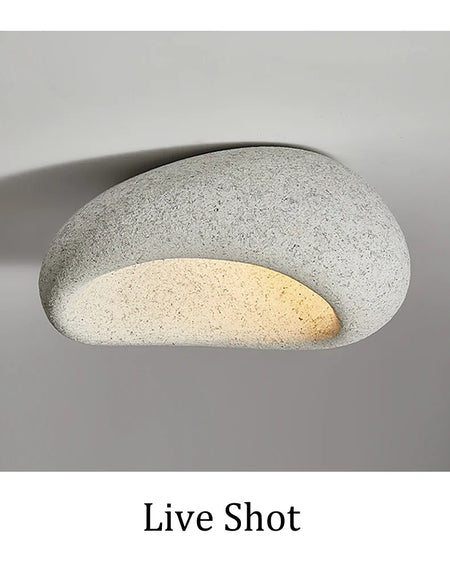 Ceiling Light - Modern Japanese Wabi Sabi Grey 45cm Lamp Coral Red SW-36210123 - SWEET-LIGHTS