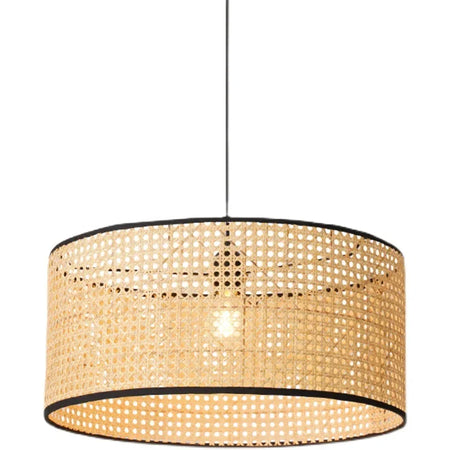 Lampshade - Rattan Hanging Lamp Shade Handwoven Drum Light SW-36210457 - SWEET-LIGHTS