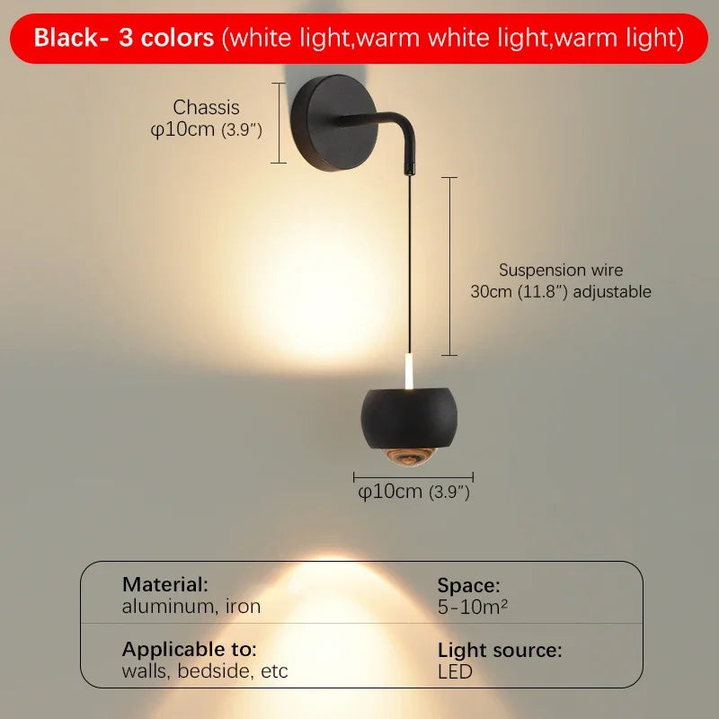 Wall Light - BELLE Contemporary Wall Lamp Indoor Living Room Bedroom Bedside Lamp Nordic Art Hotel Corridor Hallway Wall Lamp SW-36210349 - SWEET-LIGHTS