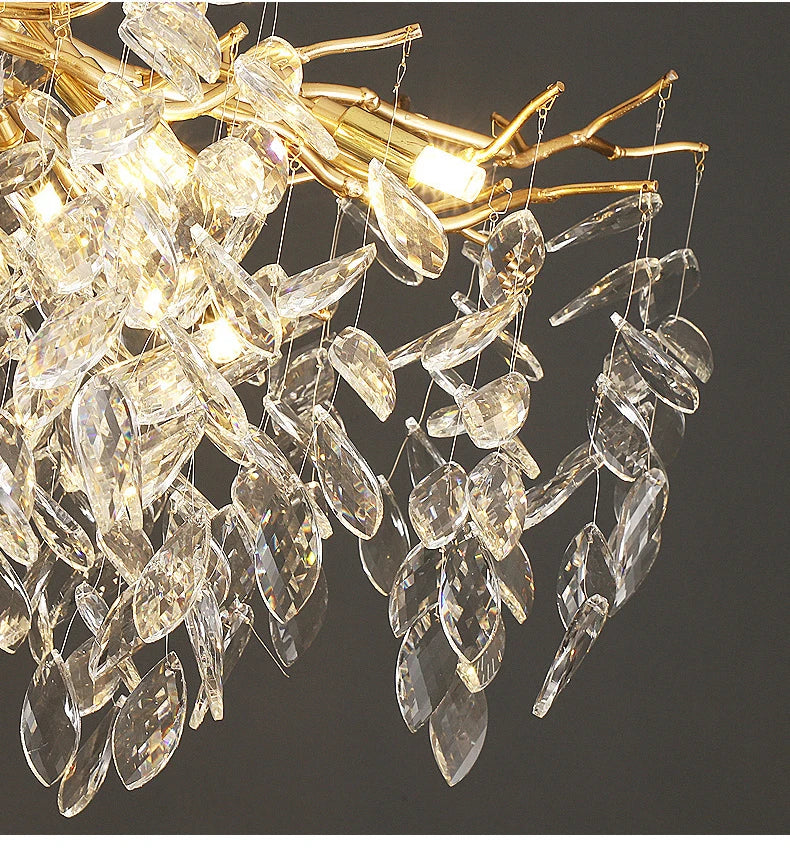 Pendant Light - French Luxury Golden Modern Branch Chandelier SW-36214678 - SWEET-LIGHTS