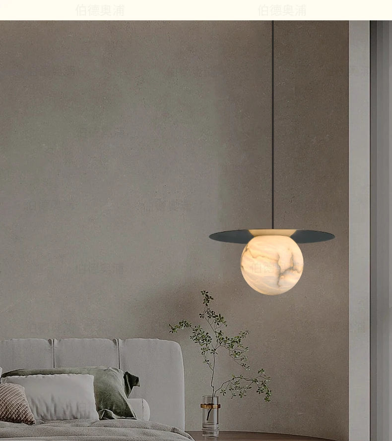 Pendant Light - Natural Marble Ceiling Lamp for Dining Room SW-36210345 - SWEET-LIGHTS