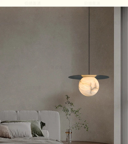 Pendant Light - Natural Marble Ceiling Lamp for Dining Room SW-36210345 - SWEET-LIGHTS