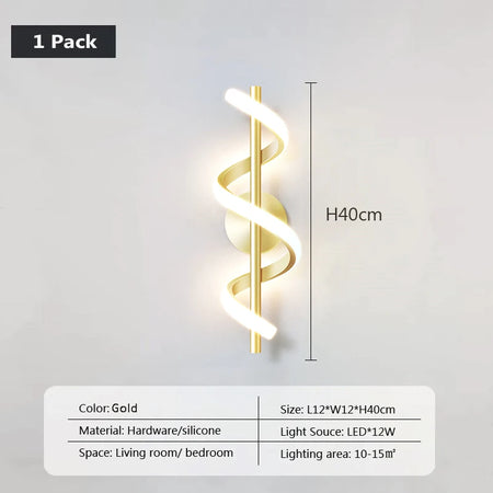 Wall Light - Minimalist LED Wall Lamp Black White Gold SW-36210345 - SWEET-LIGHTS