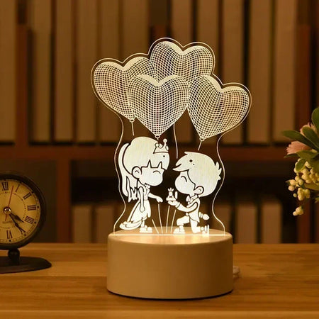 Children Lighting - Romantic Love 3D Led Lamp for Kids Night Light SW-36210489 - SWEET-LIGHTS
