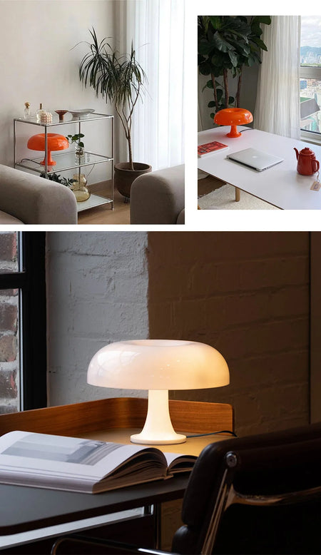 Table Lamp - Mushroom Touch Sensor Dimming LED Night Light Orange SW-36210345 - SWEET-LIGHTS