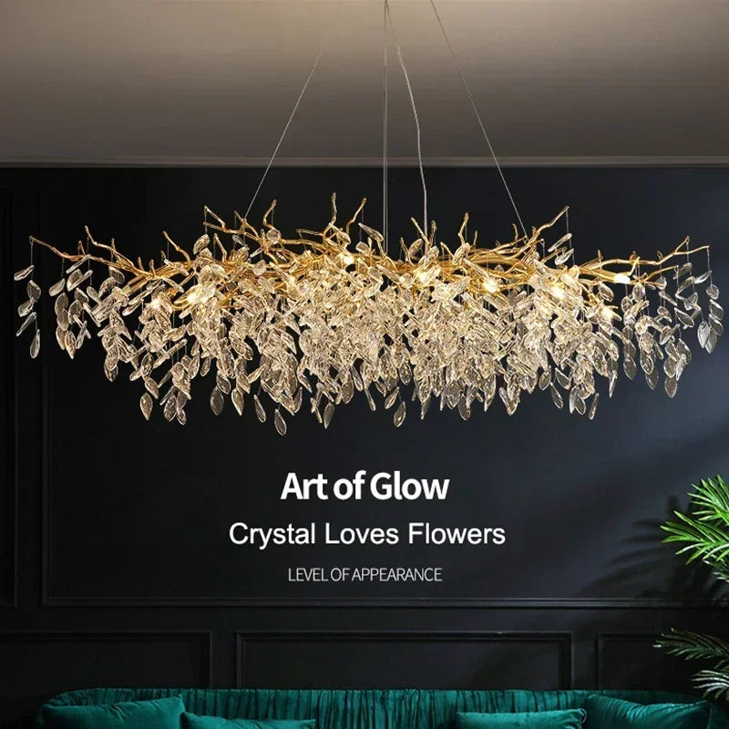 Pendant Light - French Luxury Golden Modern Branch Chandelier SW-36214678 - SWEET-LIGHTS