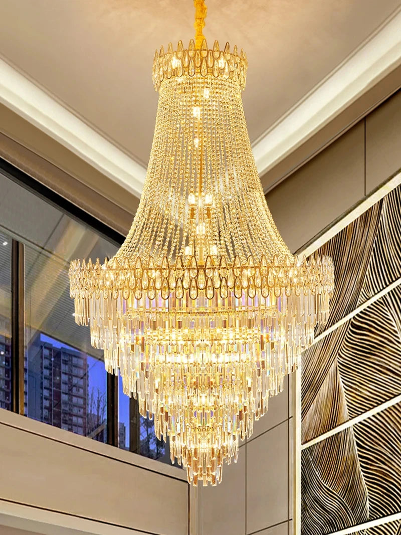 Chandelier - Nordic Modern Crystal Ceiling Light for Villa SW-36210345 - SWEET-LIGHTS