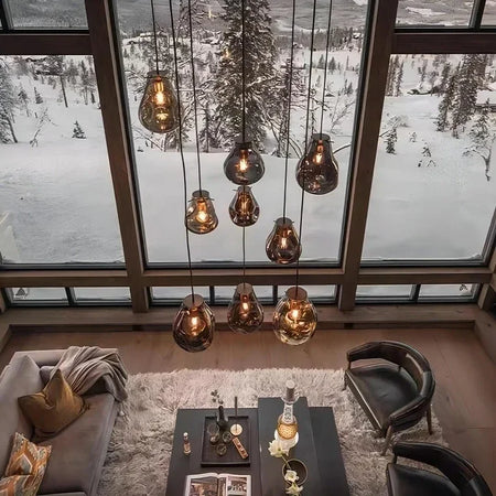 Pendant Light - Art Colorful Glass Chandelier for Dining SW-36210345 - SWEET-LIGHTS