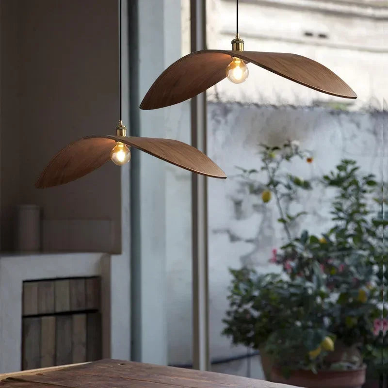 Pendant Light - Modern Wabi Sabi Walnut Chandeliers Home Lights SW-36210567 - SWEET-LIGHTS