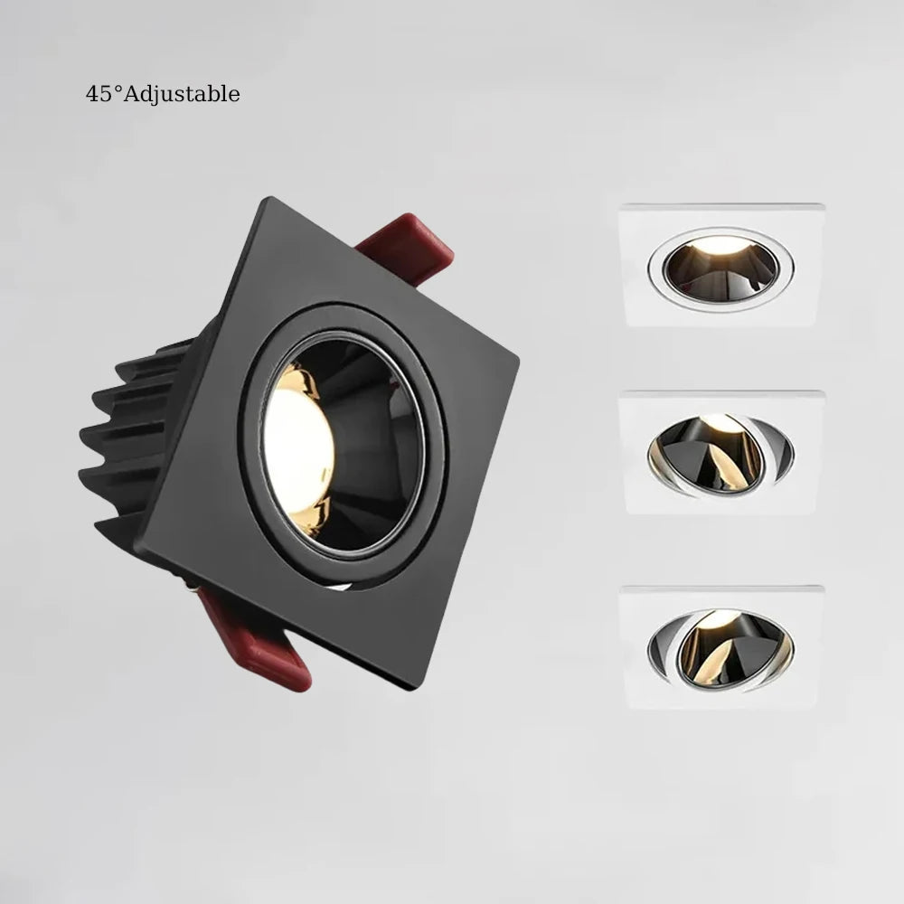 Dimmable Anti-Glare Recessed COB LED Downlights 9W 12W 15W LED Ceiling Lamp AC85~265V LED Ceiling Spot Lights Indoor Lighting - SWEET-LIGHTS
