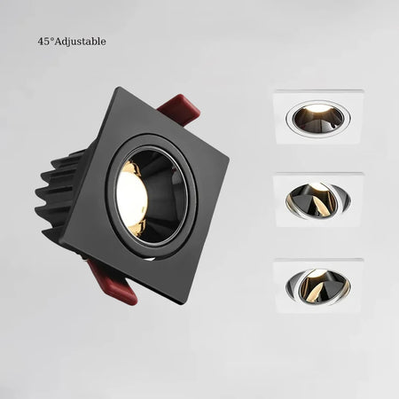 Dimmable Anti-Glare Recessed COB LED Downlights 9W 12W 15W LED Ceiling Lamp AC85~265V LED Ceiling Spot Lights Indoor Lighting - SWEET-LIGHTS