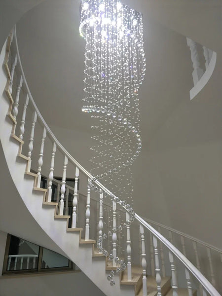 Chandelier - New Modern LED K9 Crystal Double Staircase Lamp SW-36210347 - SWEET-LIGHTS